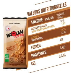 Barre Énergétique|Entrainement<Baouw Barre Energétique Extra Bio 50 g Cacahuète Crunchy