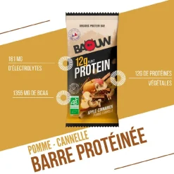 Entrainement|Barre Énergétique<Baouw Barre Energétique Protéinée Bio 50 g. Pomme & Cannelle