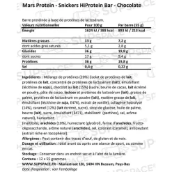 Hot Barre Energétique Snickers Bar Protein High Protein Bar Entrainement|Barre Énergétique