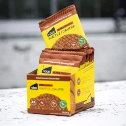 Hot Barre Energétique Ultra Energy Waffles 30 g. Caramel Entrainement|Barre Énergétique