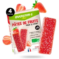 Entrainement|Barre Énergétique<Overstims Barre Energétique Pates De Fruits Bio (4 x 25 g.) Fraise