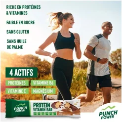 Hot Barre Energétique Protein Vitamin Bar 49 g. Choco Peanut Entrainement|Barre Énergétique