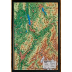 Carte 3D<3DMAP Bauges-Belledonne-Chartreuse + Cadre