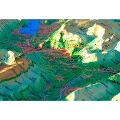 Carte 3D<3DMAP Bauges-Belledonne-Chartreuse + Cadre