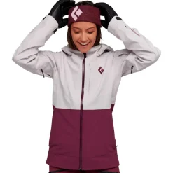 Best Blouson Ski W Recon Stretch Ski Shell Ice Pink Blackberry Femme Veste De Ski Femme|Veste Randonnée