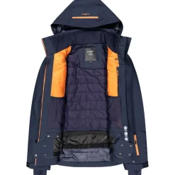 Outlet Blouson Ski Man Jacket Zip Hood Black Blue Homme Veste De Ski Homme|Veste De Ski
