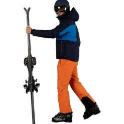 Outlet Blouson Ski Man Jacket Zip Hood Black Blue Homme Veste De Ski Homme|Veste De Ski