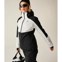 Veste De Ski|Veste De Ski Femme<DARE2B Blouson Ski Flurry II Jacket Egret Black