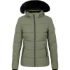 Hot Blouson Ski Glamorize V Jacket Olivine Green Femme Veste De Ski|Veste De Ski Femme