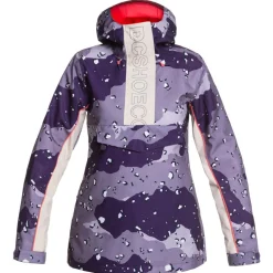 Veste De Ski Femme|Veste De Ski<DC Blouson Ski Envy Anorak Chocolate Chip Grapescale Camo