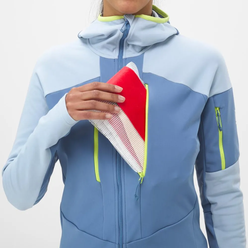 Outlet Blouson Ski Pierra Ment Hoodie W Coronet Blue Iceberg Femme Veste De Ski|Veste De Ski Femme