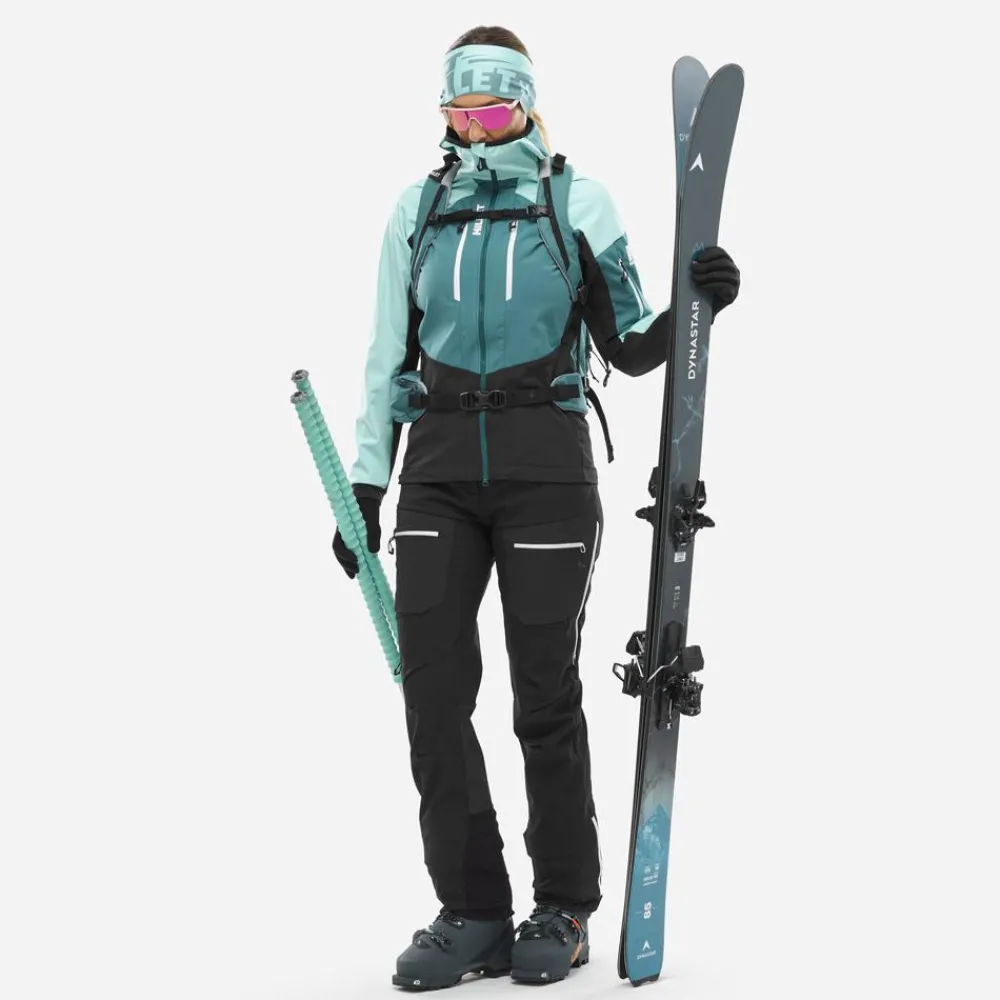 Veste De Ski Femme|Veste De Ski<Millet Blouson Ski White Shield Jkt W Black Aruba
