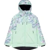 Sale Blouson Ski Exa Textury Print Blurry Water Silt Green Femme Veste De Ski Femme|Veste De Ski