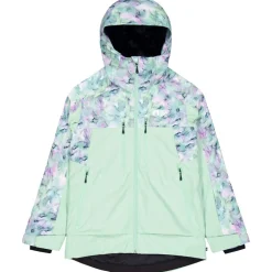Sale Blouson Ski Exa Textury Print Blurry Water Silt Green Femme Veste De Ski Femme|Veste De Ski