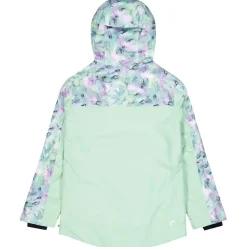 Sale Blouson Ski Exa Textury Print Blurry Water Silt Green Femme Veste De Ski Femme|Veste De Ski