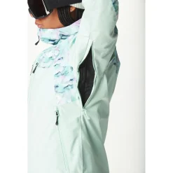 Sale Blouson Ski Exa Textury Print Blurry Water Silt Green Femme Veste De Ski Femme|Veste De Ski