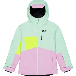 Veste De Ski Enfant|Veste De Ski<Picture Blouson Ski Kamelya Silt Green Orchid Acid