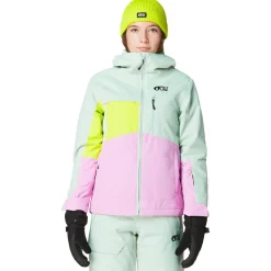 Veste De Ski Enfant|Veste De Ski<Picture Blouson Ski Kamelya Silt Green Orchid Acid