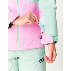 Veste De Ski Enfant|Veste De Ski<Picture Blouson Ski Kamelya Silt Green Orchid Acid