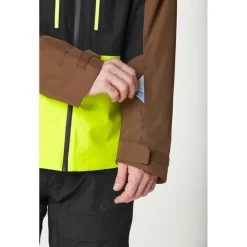 New Blouson Ski Object Jacket Cocoa Brown Black Acid Lime Homme Veste De Ski Homme|Veste De Ski