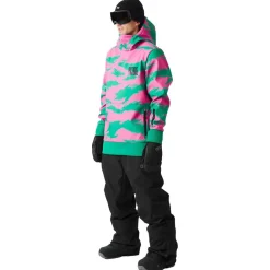 Outlet Blouson Ski Parker Printed Retro Bliss Print Homme Veste De Ski|Veste De Ski Homme
