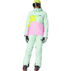 Blouson Ski Seen Silt Green Acid Lime Femme Veste De Ski Femme|Veste De Ski