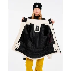 Discount Blouson Ski Prtbeverly Snowjacket Kitoffwhite Femme Veste De Ski Femme|Veste De Ski