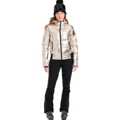 New Blouson Ski Prtcortina 24 Snowjacket Metal Femme Veste De Ski Femme|Veste De Ski