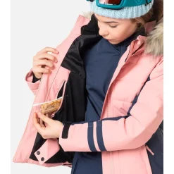 Outlet Blouson Ski Girl Polydown Jkt Cooper Pink Enfant Veste De Ski Enfant|Veste De Ski