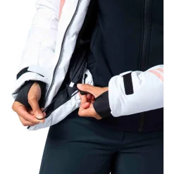 Discount Blouson Ski W Courbe White Femme Veste De Ski Femme|Veste De Ski