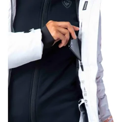 Discount Blouson Ski W Courbe White Femme Veste De Ski Femme|Veste De Ski