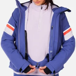 Blouson Ski W Strawpile Jkt Future Blue Femme Veste De Ski Femme|Veste De Ski
