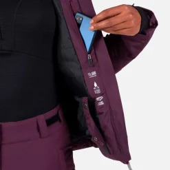 Blouson Ski W Staci Pearly Mulberry Femme Veste De Ski|Veste De Ski Femme