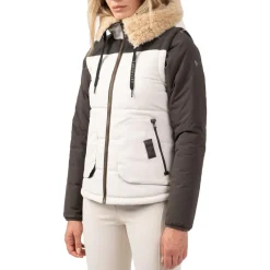 Best Blouson Ski Karoo Beige Clair Femme Veste De Ski|Veste De Ski Femme