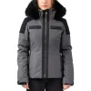 Hot Blouson Ski Kenata Noir Denim Femme Veste De Ski Femme|Veste De Ski