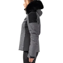 Hot Blouson Ski Kenata Noir Denim Femme Veste De Ski Femme|Veste De Ski