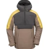 Veste De Ski|Veste De Ski Homme<Volcom Blouson Ski Brighton Pullover Chestnut Brown