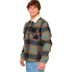 Online Blouson Street Bells Sherpa Jacket Cactus Green Blouson - Parka