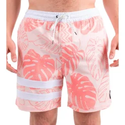 Clearance Boardshort Phntm Eco Block Party Volley 17 Candy Pink Boardshort - Maillot De Bain