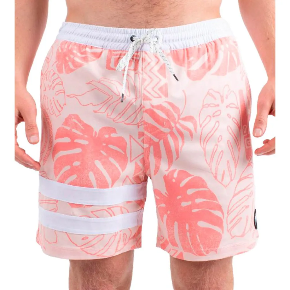 Clearance Boardshort Phntm Eco Block Party Volley 17 Candy Pink Boardshort - Maillot De Bain