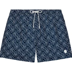 Boardshort Niolon Monogram Mono Navy Boardshort - Maillot De Bain