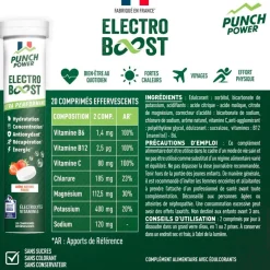 New Boisson Electroboost - Tube 20 Comprimés Fraise Boisson Énergétique|Entrainement