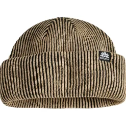 Sale Bonnet Cord Double Roll Beanie Black Bonnet Et Bandeau