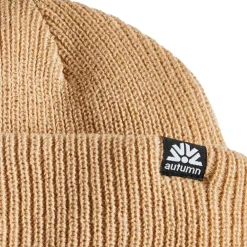 Outlet Bonnet Double Roll Beanie Khaki Bonnet Et Bandeau