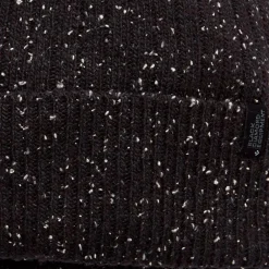 Clearance Bonnet Mixed Rib Beanie Black Bonnet Et Bandeau
