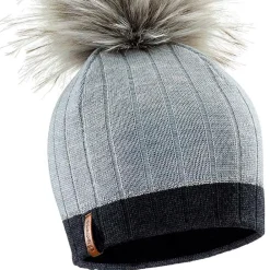 Bonnet Et Bandeau<Ledrapo Bonnet Céleste Light Grey Charcoal Grey