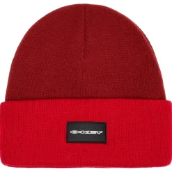 Sale Bonnet Tc Stretch Logo Beanie Red Line Iron Red Bonnet Et Bandeau