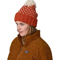 Hot Bonnet Snowbelle Beanie Offset Dot Bursnished Red Bonnet Et Bandeau