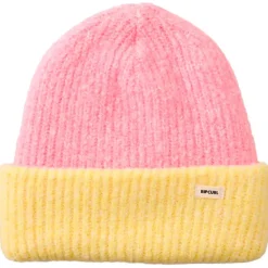 Bonnet Et Bandeau<Rip Curl Bonnet 2 Tone Reg Revo Beanie Pink Yellow