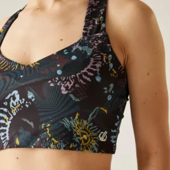 Brassiere De Sport|Sous-Vêtement Femme<DARE2B Brassière Swift III Brassière Black Energetic Print
